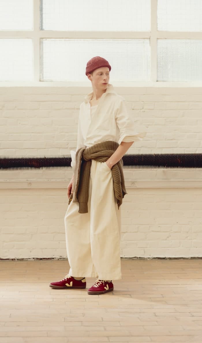 Man wearing Veja sneakers